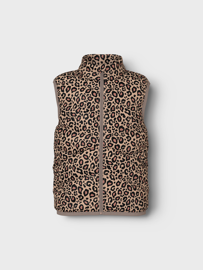 Neu  - Puffer Weste im Leo-Look