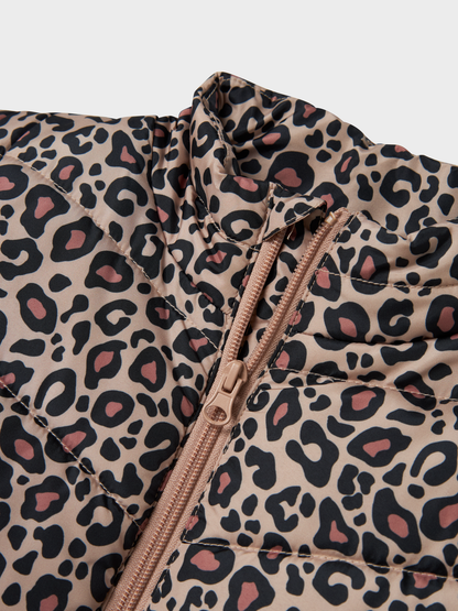 Neu  - Puffer Weste im Leo-Look